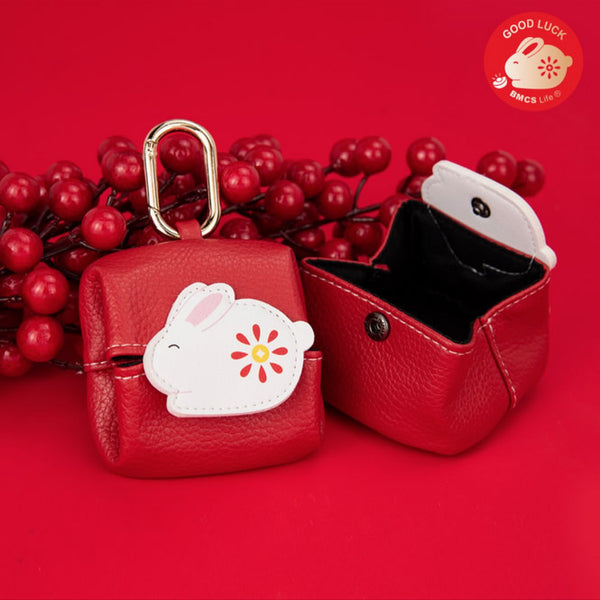 Storage Leather Bag Key Chain By BMCS Life