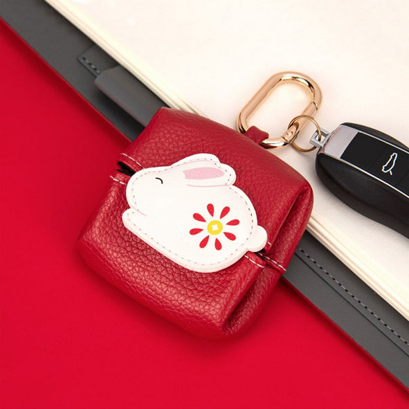 Storage Leather Bag Key Chain By BMCS Life
