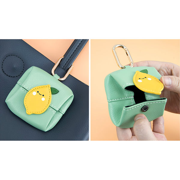 Storage Leather Bag Key Chain By BMCS Life