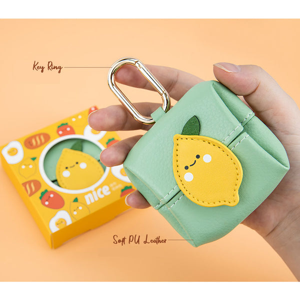 Storage Leather Bag Key Chain By BMCS Life