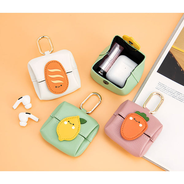 Storage Leather Bag Key Chain By BMCS Life