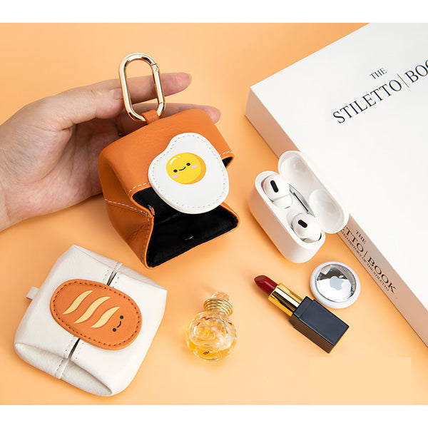 Storage Leather Bag Key Chain By BMCS Life