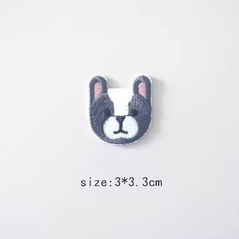 Dog Embroidered Sticker & Iron-On Patch