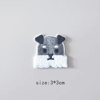 Dog Embroidered Sticker & Iron-On Patch