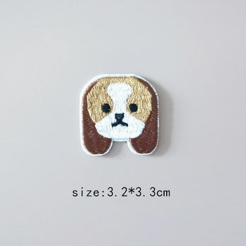 Dog Embroidered Sticker & Iron-On Patch