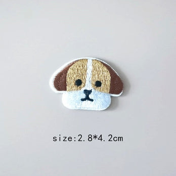 Dog Embroidered Sticker & Iron-On Patch