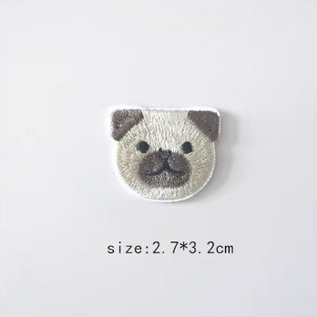 Dog Embroidered Sticker & Iron-On Patch