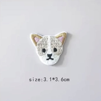 Dog Embroidered Sticker & Iron-On Patch
