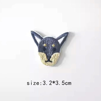Dog Embroidered Sticker & Iron-On Patch