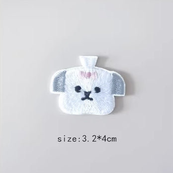 Dog Embroidered Sticker & Iron-On Patch