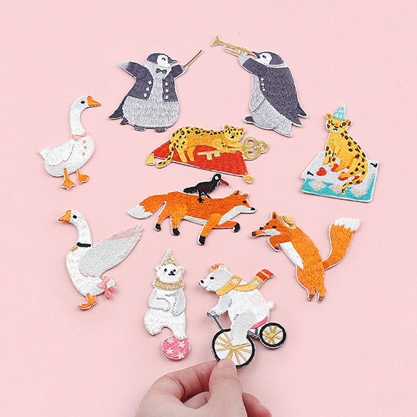 Fantasy Animal Amusement Park [ Fox ] Embroidered Sticker & Iron-On Patch