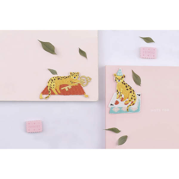 Fantasy Animal Amusement Park [ Leopard ] Embroidered Sticker & Iron-On Patch