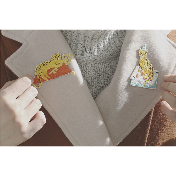 Fantasy Animal Amusement Park [ Leopard ] Embroidered Sticker & Iron-On Patch