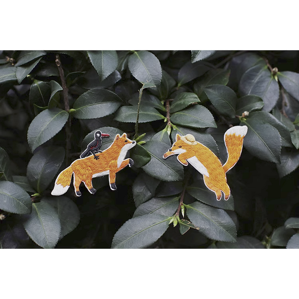 Fantasy Animal Amusement Park [ Fox ] Embroidered Sticker & Iron-On Patch