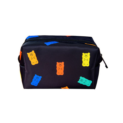 Gummy Bears [ Black ] Box Cosmetics Pouch By Kiitos Life