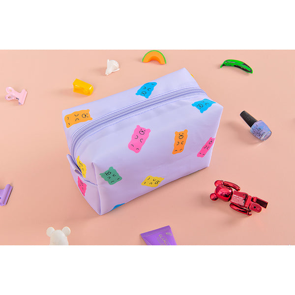 Gummy Bears [ Purple ] Box Cosmetics Pouch By Kiitos Life