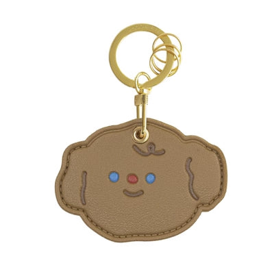 Leather Access Card Holder [ Dog ] Bag Key Chain By U-Pick