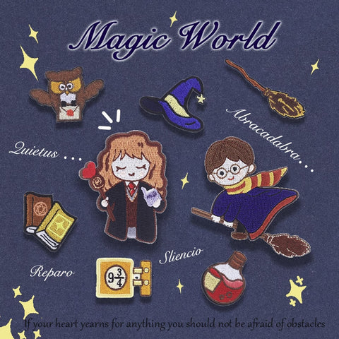 Magic World Embroidered Sticker & Iron-On Patch
