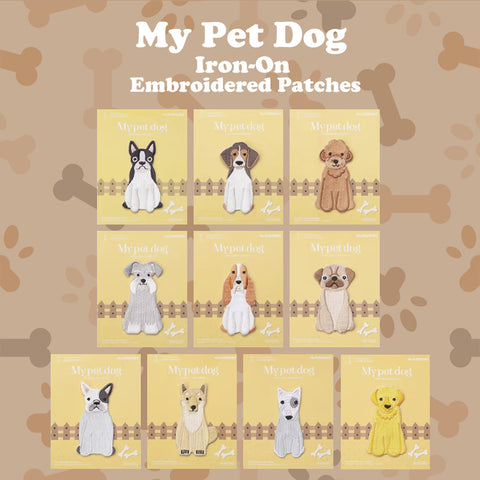 My Pet Dog Embroidered Iron-On Patch
