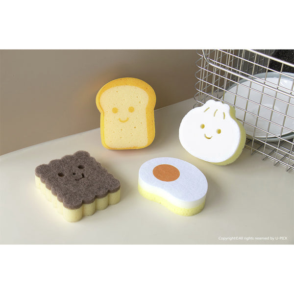 Kitchen Sponge By U-Pick [ Bao & Biscuit | Egg & Toast ]
