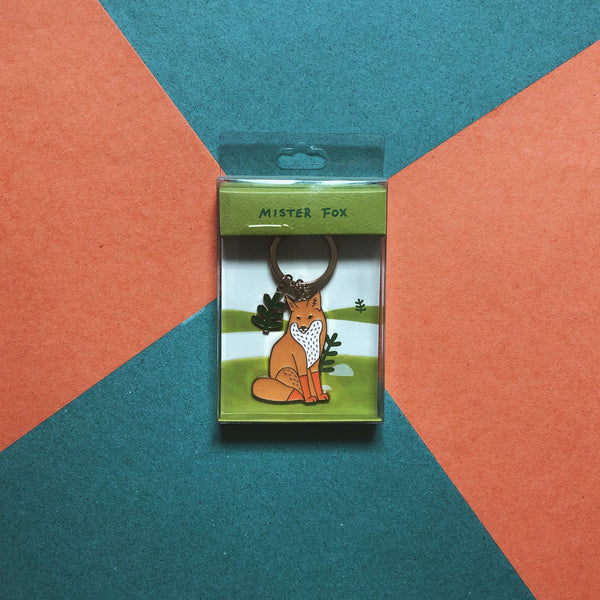 Animal Mister Fox Key Chain By 小野 Xaoye