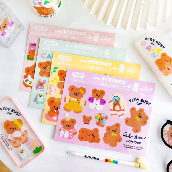 Cake Bear [Bonjour] Cute Stickers By Milkjoy