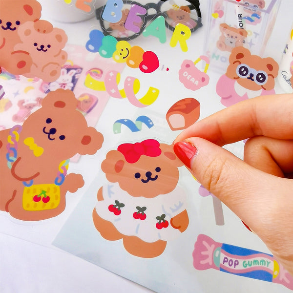 Cake Bear [Toy Shop] Cute Stickers By Milkjoy