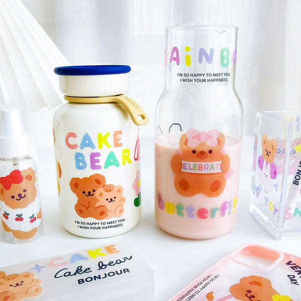 Cake Bear [Butterfly] Cute Stickers By Milkjoy