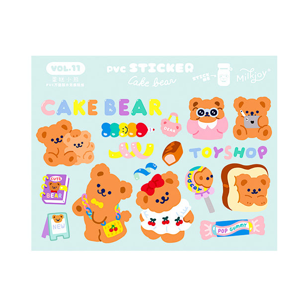 Cake Bear [Toy Shop] Cute Stickers By Milkjoy