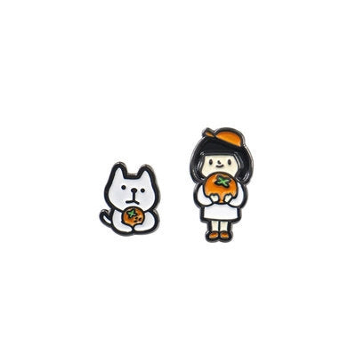 Aba Girl Orange Cat Pin By U-Pick