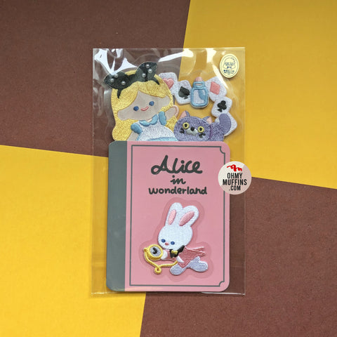 Alice In Wonderland Plush Embroidered Sticker & Iron-On Patch