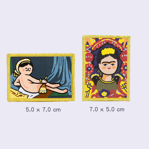 Amazing Art [ Grande Odalisque & The Frame ] Embroidered Sticker & Iron-On Patch