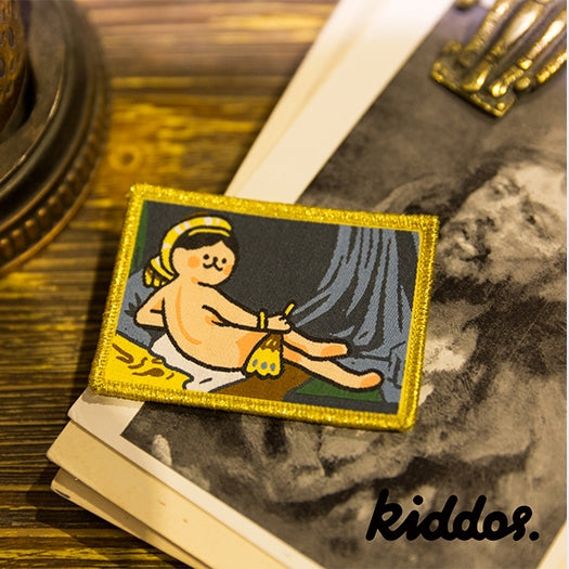 Amazing Art [ Grande Odalisque & The Frame ] Embroidered Sticker & Iron-On Patch