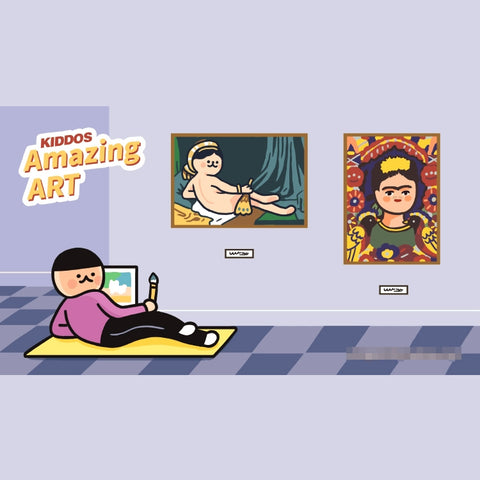 Amazing Art [ Grande Odalisque & The Frame ] Embroidered Sticker & Iron-On Patch