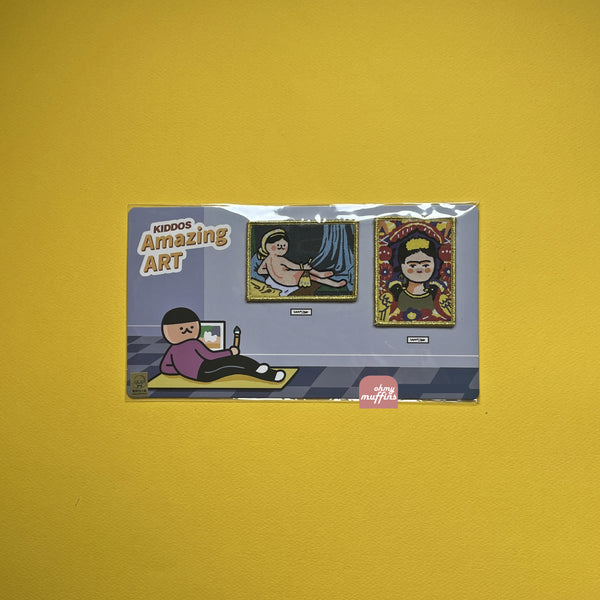 Amazing Art [ Grande Odalisque & The Frame ] Embroidered Sticker & Iron-On Patch