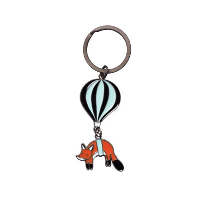 Animal Hot Air Balloon [Fox] Key Chain By 八涂 BaTu