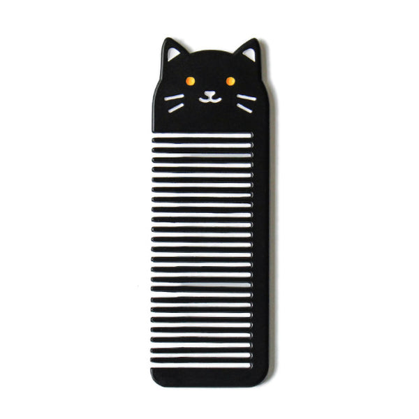 Small Pocket [Black Cat] Animal Comb By U-Pick