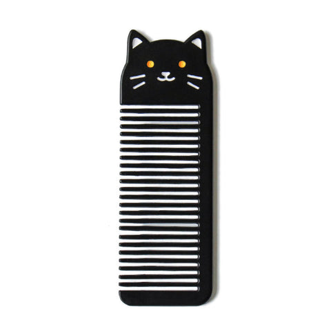 Small Pocket [Black Cat] Animal Comb By U-Pick