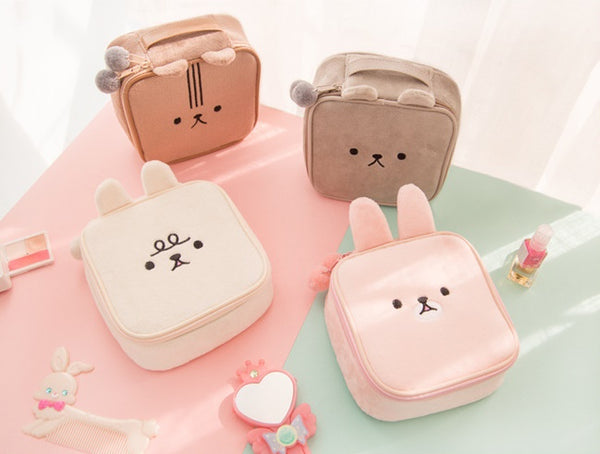 Animal [Brown] Square Pouch By Bentoy