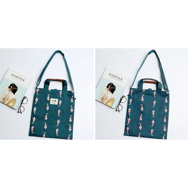 Whimsical [Koi Fish] Tote Bag By 八涂 BaTu