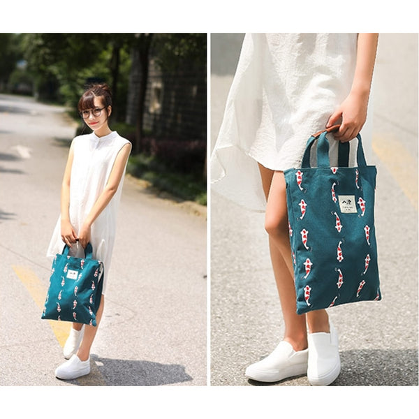 Whimsical [Koi Fish] Tote Bag By 八涂 BaTu