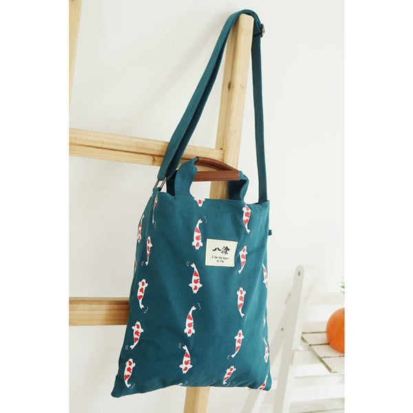Whimsical [Koi Fish] Tote Bag By 八涂 BaTu