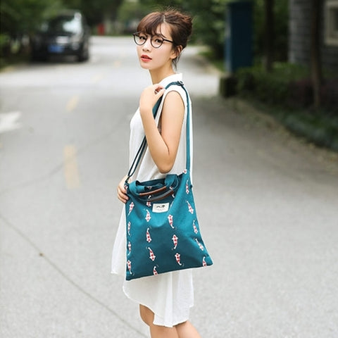 Whimsical [Koi Fish] Tote Bag By 八涂 BaTu