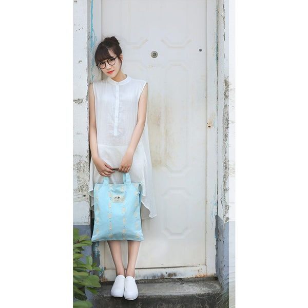 Whimsical [Swimming] Tote Bag By 八涂 BaTu