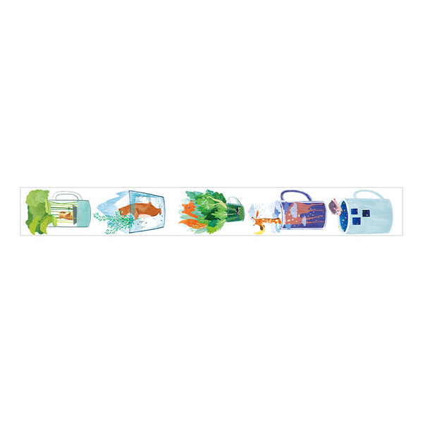 Animals In Cups Washi Tape