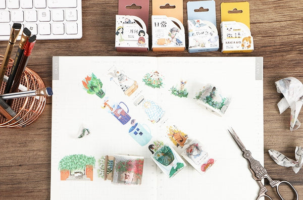 Animals In Cups Washi Tape