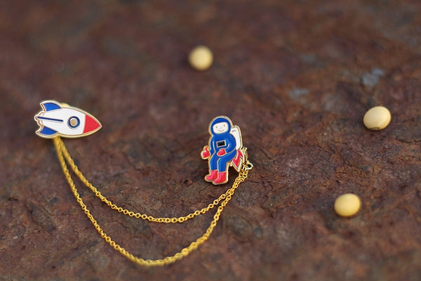 Space [Astronaut Rocket] Pin By U-Pick