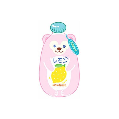 Autumn Drinks [ Bear Lemon Juice ] Embroidered Sticker & Iron-On Patch