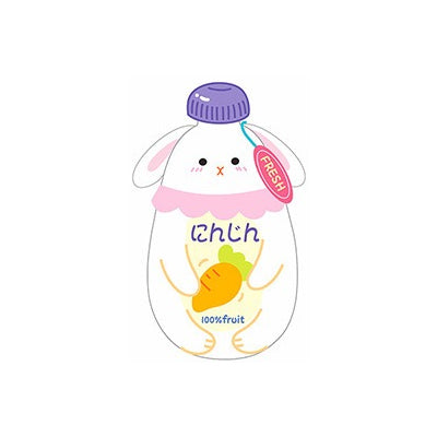 Autumn Drinks [Rabbit Carrot Juice] Embroidered Sticker & Iron-On Patch