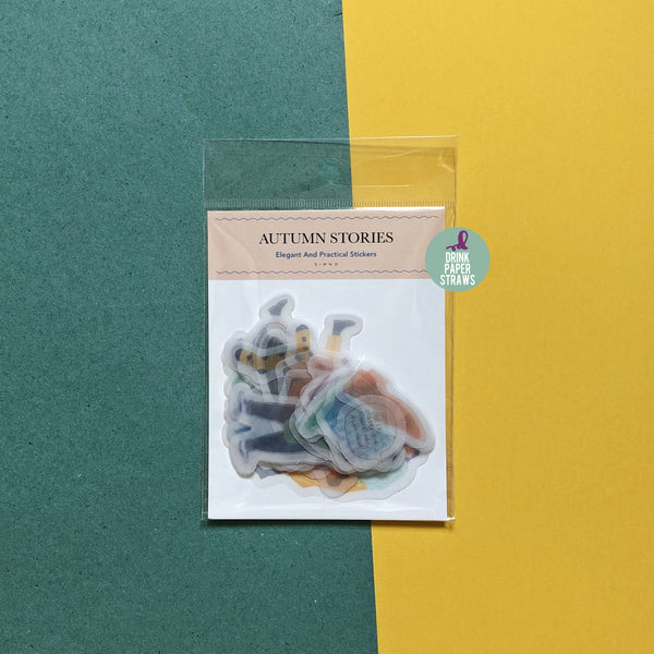 Elegant Autumn Stories Sticker Pack